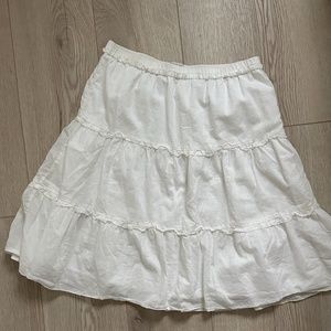 Sunday Best layered white skirt